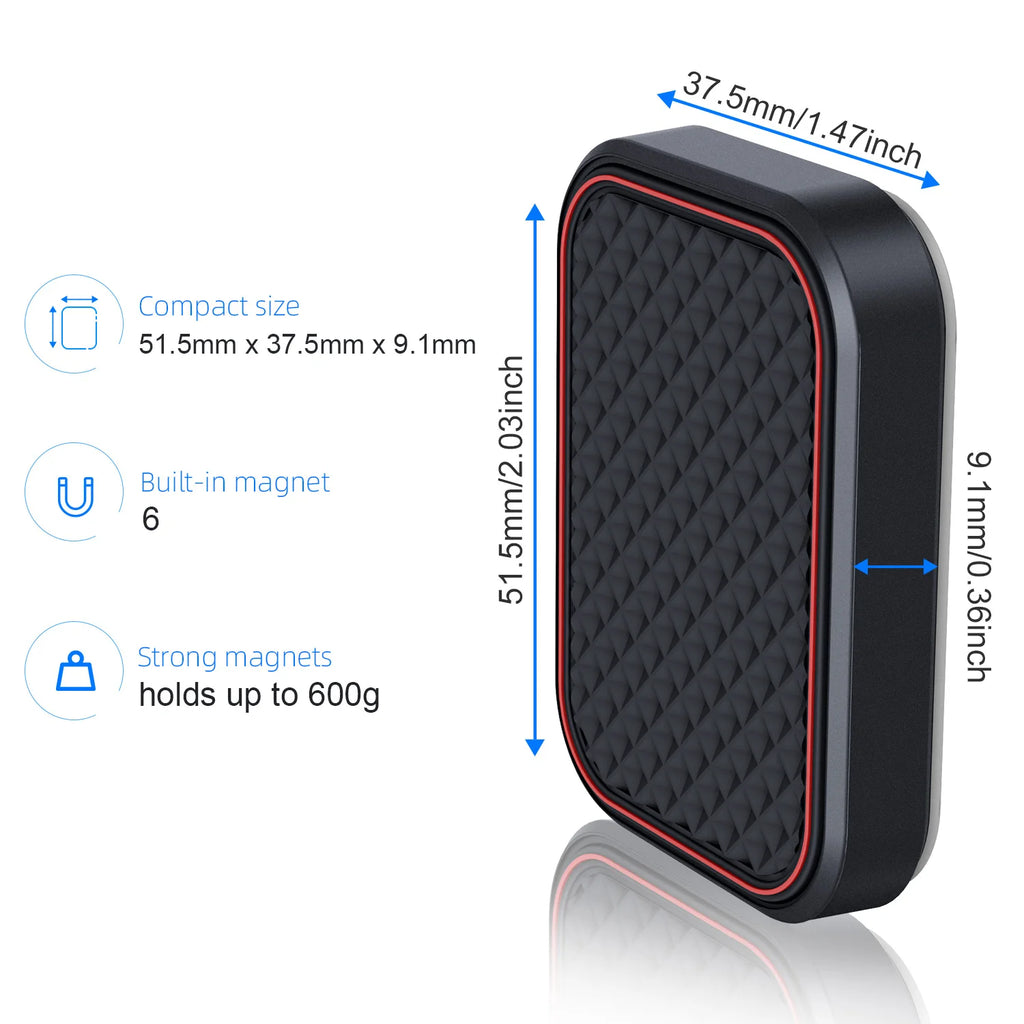 Strong Magnetic Car Phone Holder - Flat Dashboard Mount with Powerful Magnets