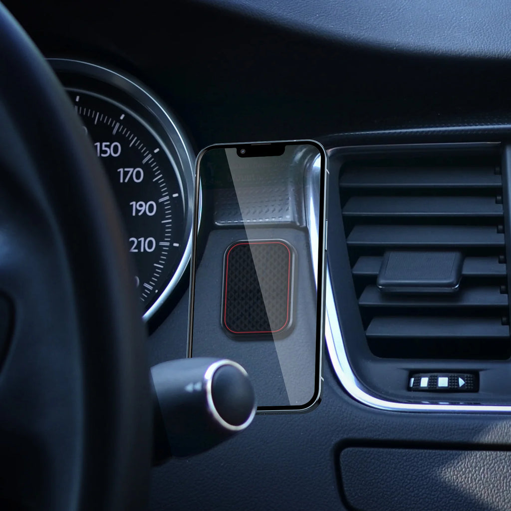 Strong Magnetic Car Phone Holder - Flat Dashboard Mount with Powerful Magnets